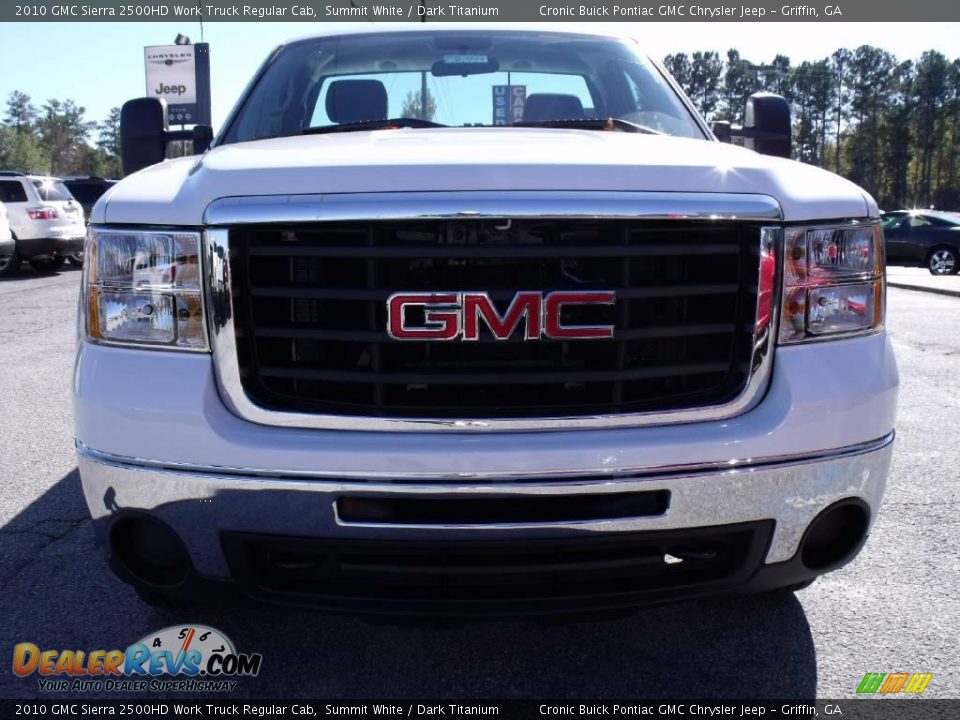 2010 GMC Sierra 2500HD Work Truck Regular Cab Summit White / Dark Titanium Photo #3