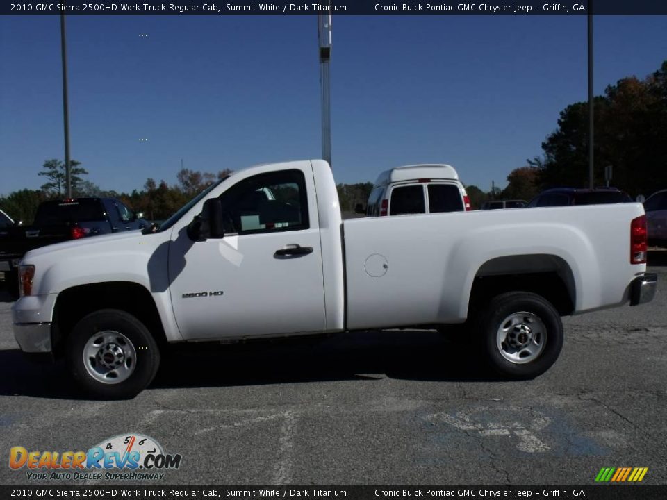2010 GMC Sierra 2500HD Work Truck Regular Cab Summit White / Dark Titanium Photo #5