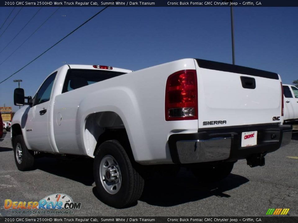 2010 GMC Sierra 2500HD Work Truck Regular Cab Summit White / Dark Titanium Photo #6