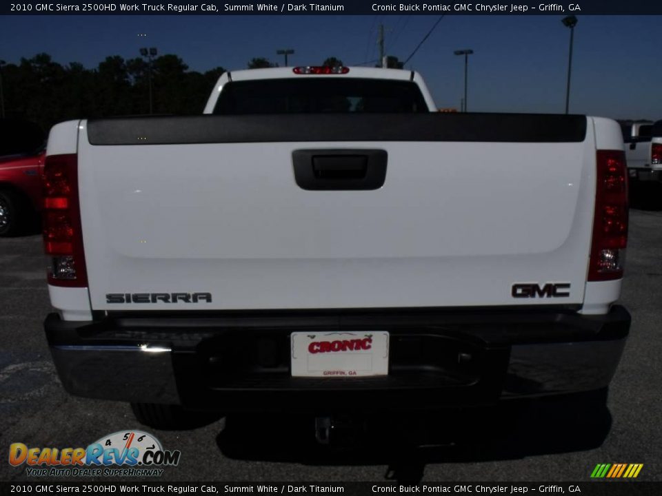 2010 GMC Sierra 2500HD Work Truck Regular Cab Summit White / Dark Titanium Photo #7