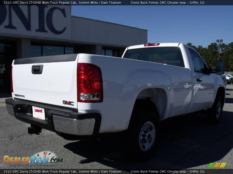 2010 GMC Sierra 2500HD Work Truck Regular Cab Summit White / Dark Titanium Photo #8