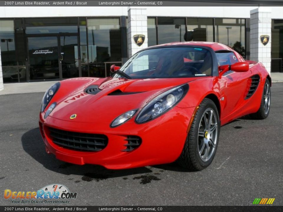 2007 Lotus Elise Roadster Ardent Red / Biscuit Photo #2