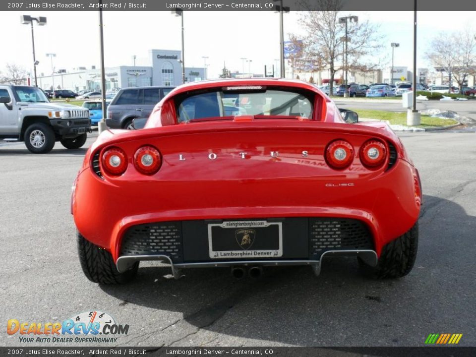 2007 Lotus Elise Roadster Ardent Red / Biscuit Photo #7