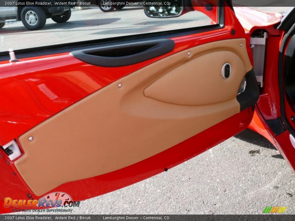 2007 Lotus Elise Roadster Ardent Red / Biscuit Photo #10