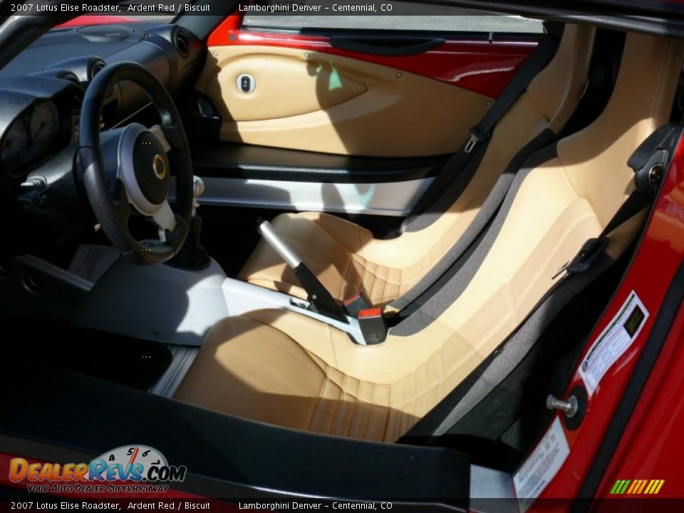 2007 Lotus Elise Roadster Ardent Red / Biscuit Photo #11