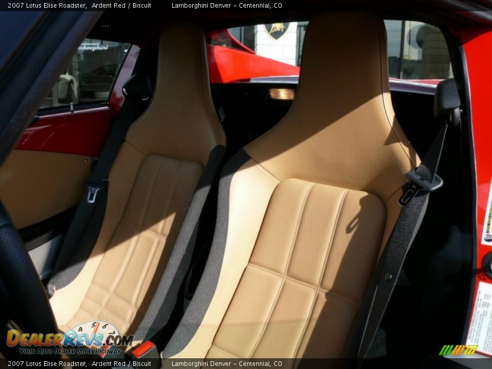 2007 Lotus Elise Roadster Ardent Red / Biscuit Photo #12