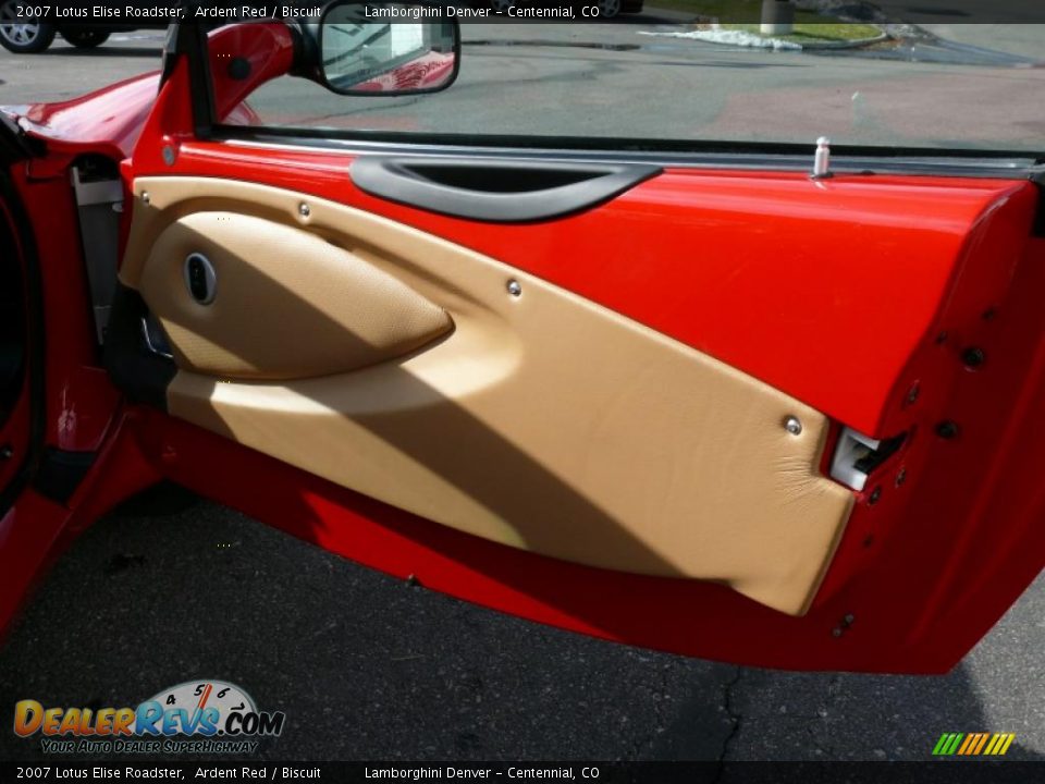 2007 Lotus Elise Roadster Ardent Red / Biscuit Photo #18