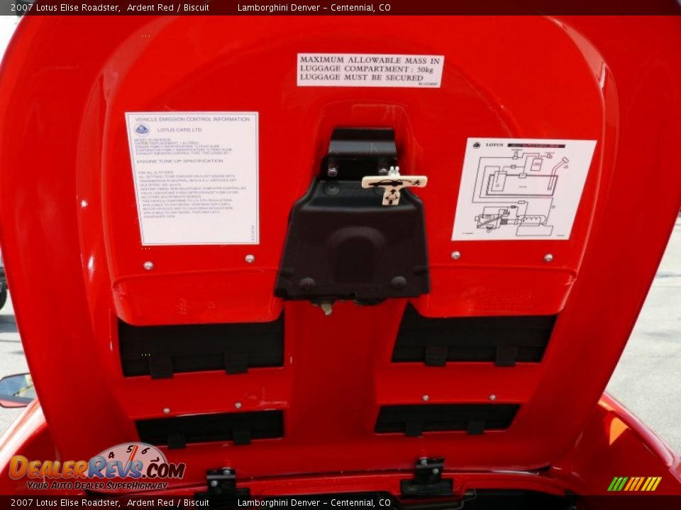 2007 Lotus Elise Roadster Ardent Red / Biscuit Photo #23