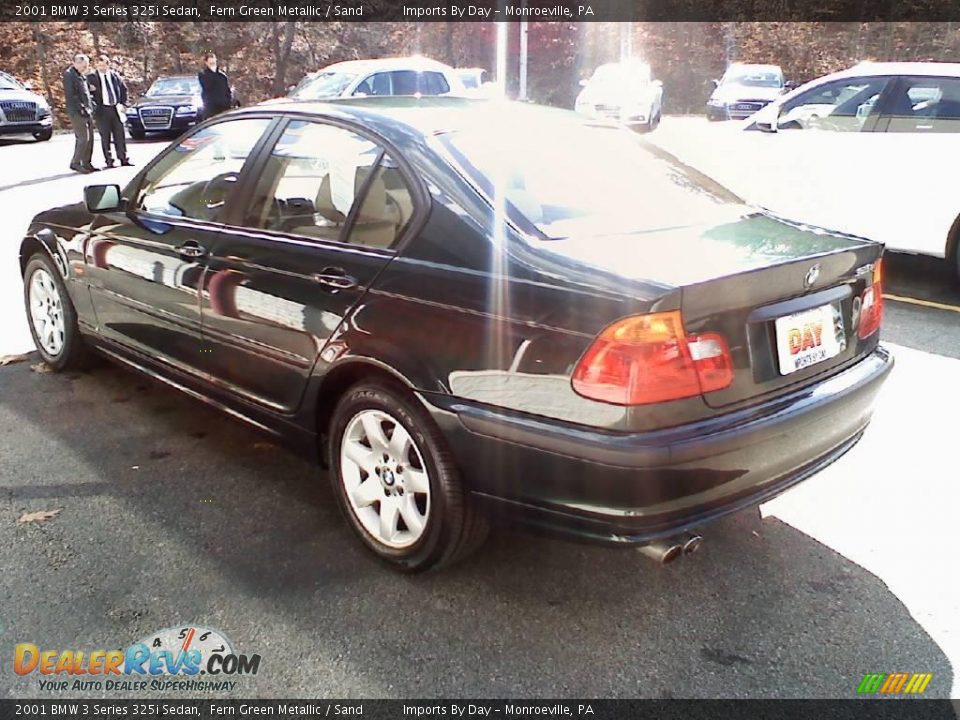 2001 BMW 3 Series 325i Sedan Fern Green Metallic / Sand Photo #5