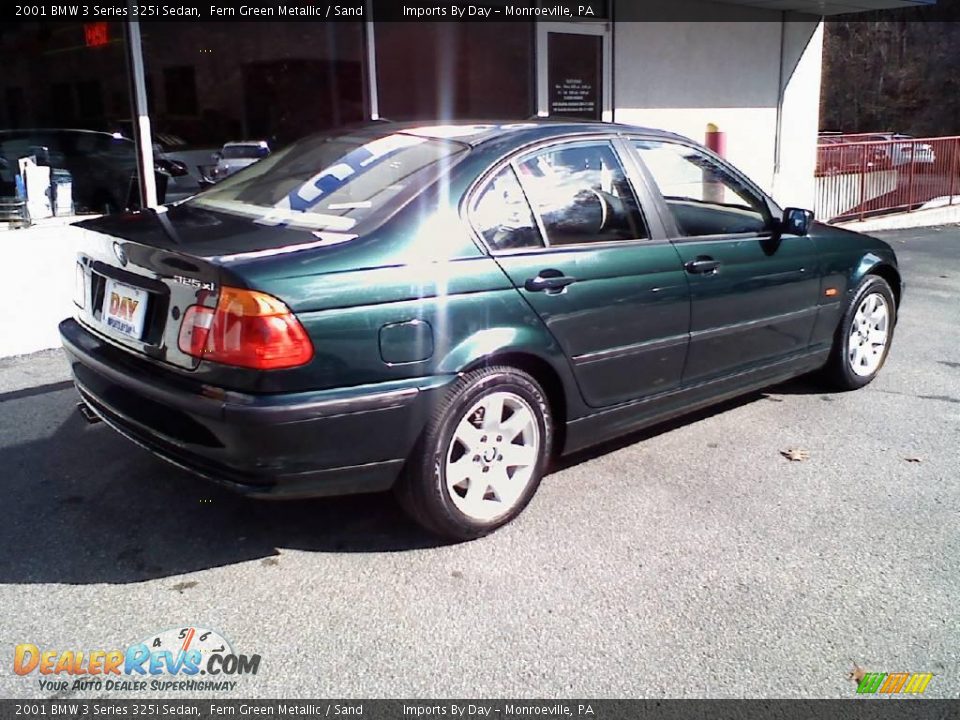 2001 BMW 3 Series 325i Sedan Fern Green Metallic / Sand Photo #7