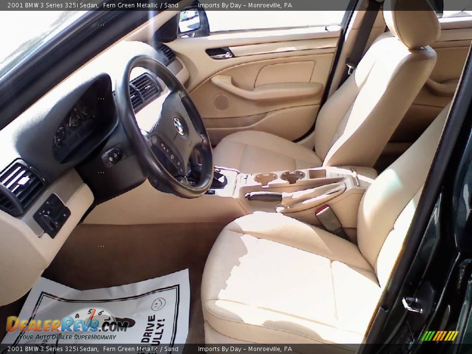 2001 BMW 3 Series 325i Sedan Fern Green Metallic / Sand Photo #8