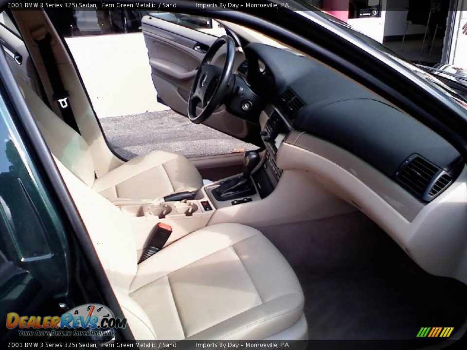 2001 BMW 3 Series 325i Sedan Fern Green Metallic / Sand Photo #11