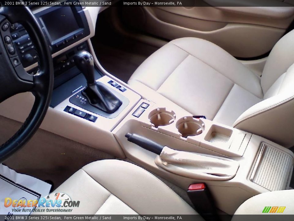 2001 BMW 3 Series 325i Sedan Fern Green Metallic / Sand Photo #12