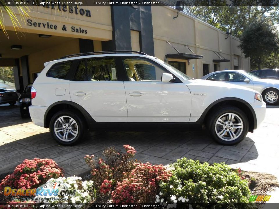 2006 BMW X3 3.0i Alpine White / Sand Beige Photo #1