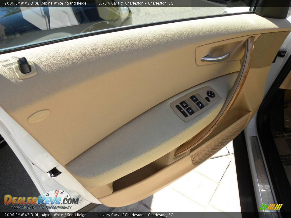 2006 BMW X3 3.0i Alpine White / Sand Beige Photo #6