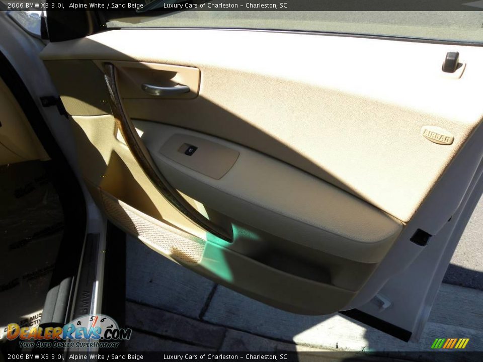 2006 BMW X3 3.0i Alpine White / Sand Beige Photo #8