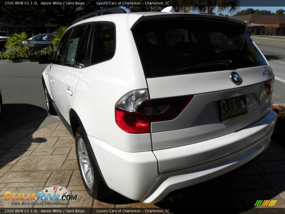 2006 BMW X3 3.0i Alpine White / Sand Beige Photo #14