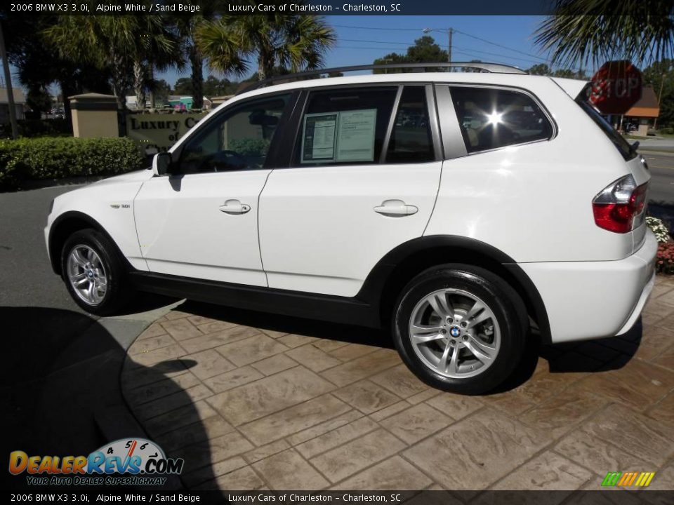 2006 BMW X3 3.0i Alpine White / Sand Beige Photo #15