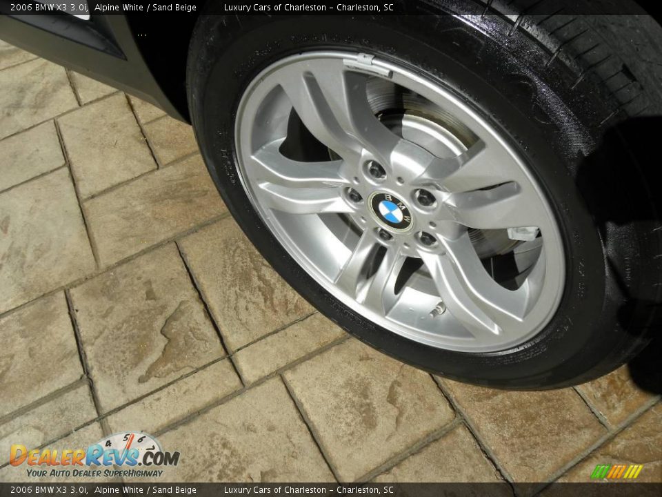 2006 BMW X3 3.0i Alpine White / Sand Beige Photo #16