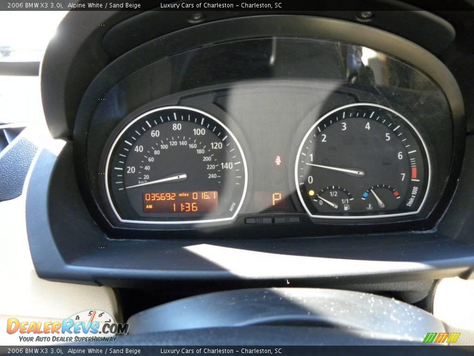 2006 BMW X3 3.0i Alpine White / Sand Beige Photo #21