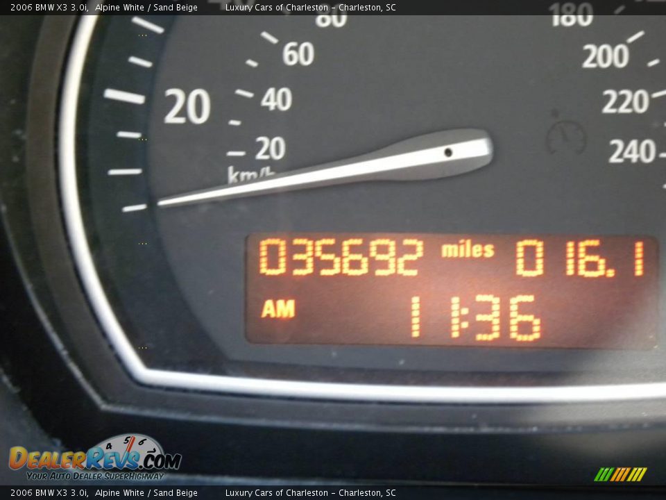 2006 BMW X3 3.0i Alpine White / Sand Beige Photo #22
