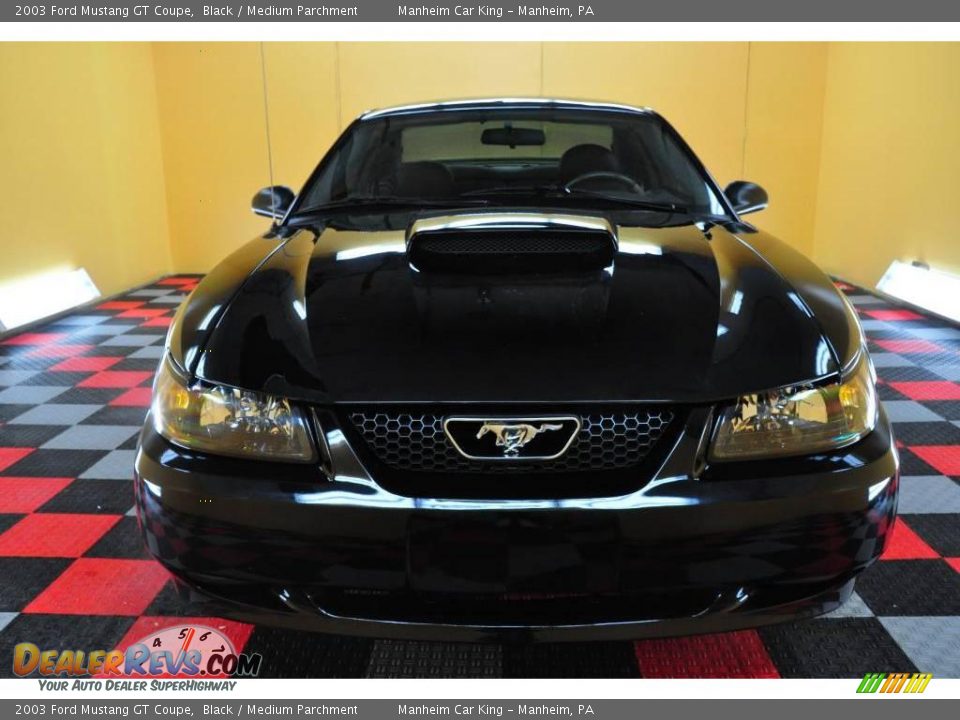 2003 Ford Mustang GT Coupe Black / Medium Parchment Photo #2