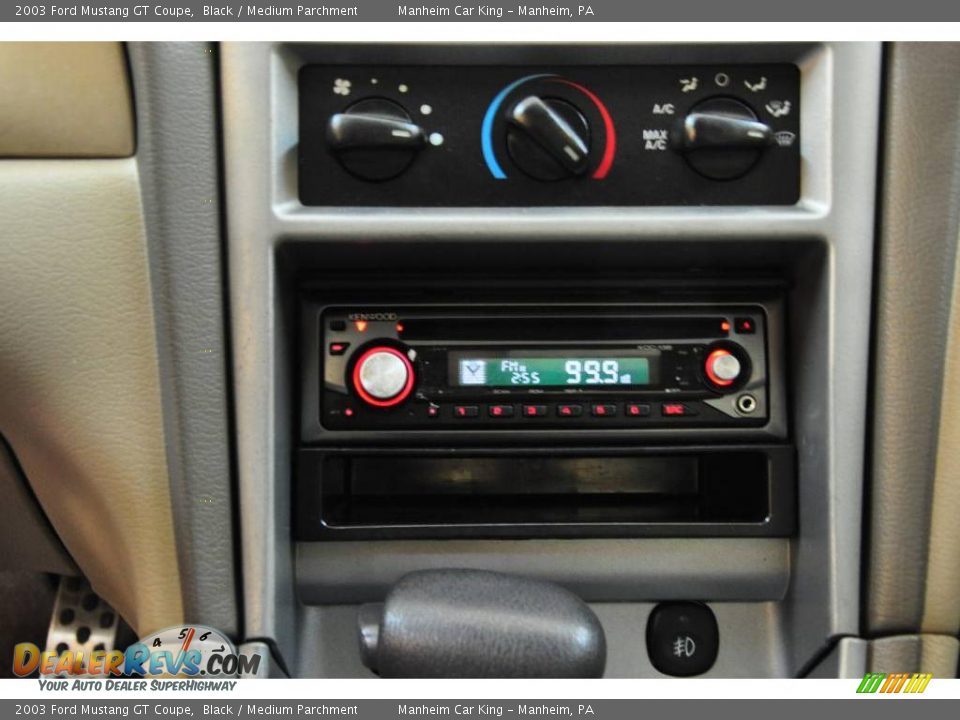 2003 Ford Mustang GT Coupe Black / Medium Parchment Photo #8