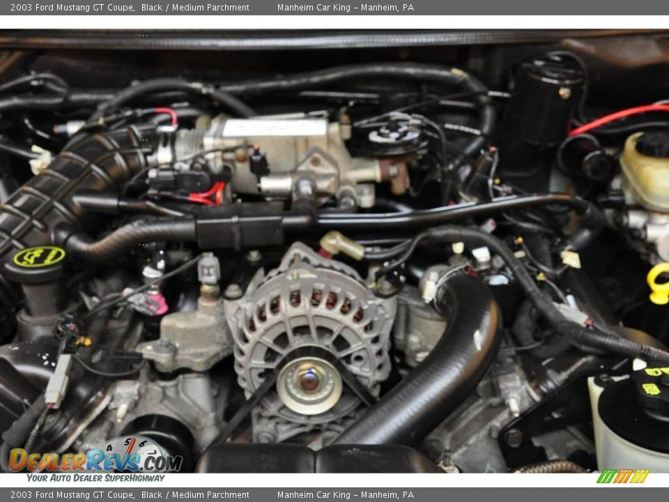 2003 Ford Mustang GT Coupe Black / Medium Parchment Photo #23