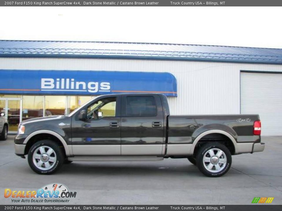 2007 Ford F150 King Ranch SuperCrew 4x4 Dark Stone Metallic / Castano Brown Leather Photo #1