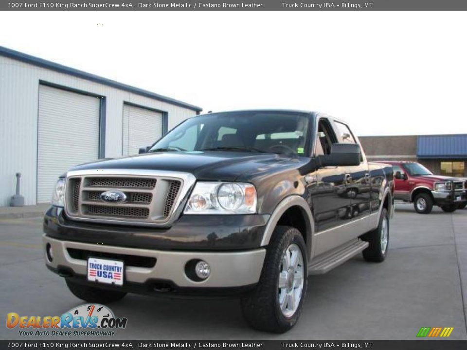 2007 Ford F150 King Ranch SuperCrew 4x4 Dark Stone Metallic / Castano Brown Leather Photo #2