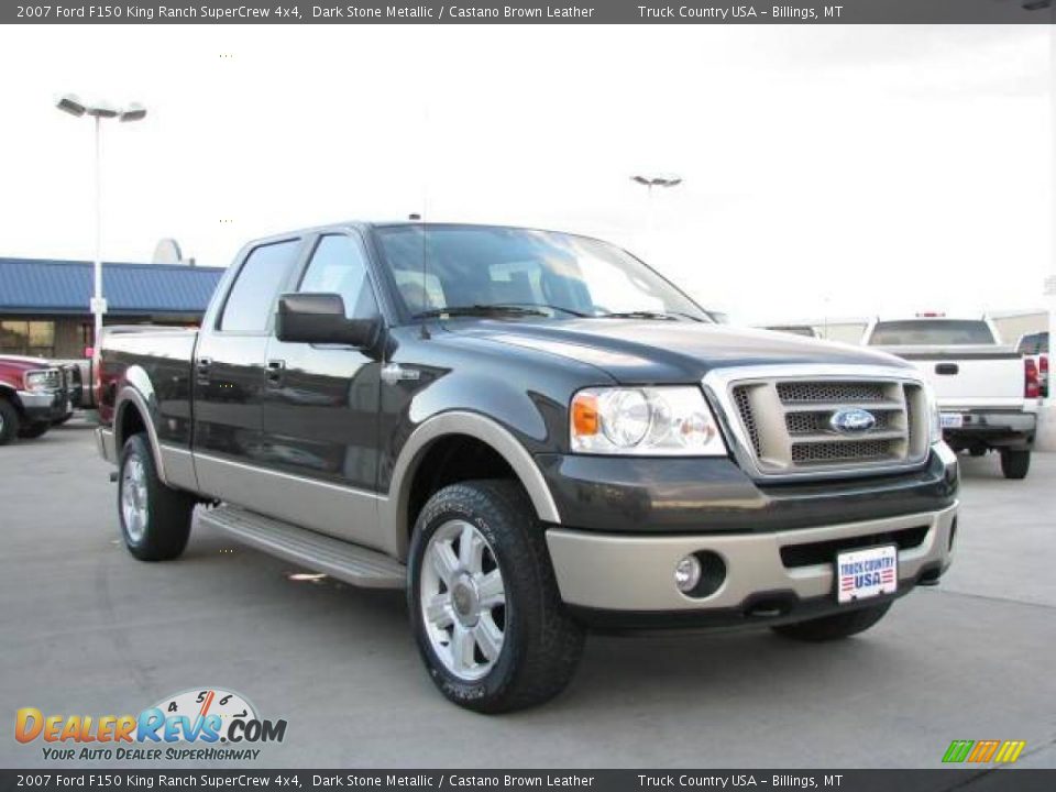 2007 Ford F150 King Ranch SuperCrew 4x4 Dark Stone Metallic / Castano Brown Leather Photo #3
