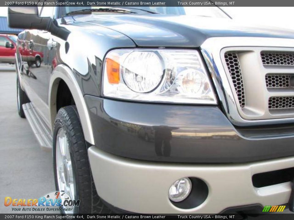 2007 Ford F150 King Ranch SuperCrew 4x4 Dark Stone Metallic / Castano Brown Leather Photo #4