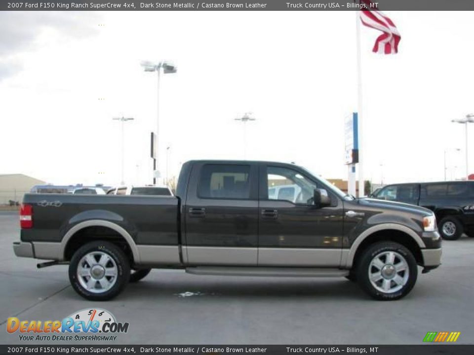 2007 Ford F150 King Ranch SuperCrew 4x4 Dark Stone Metallic / Castano Brown Leather Photo #5