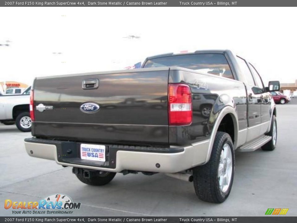 2007 Ford F150 King Ranch SuperCrew 4x4 Dark Stone Metallic / Castano Brown Leather Photo #6