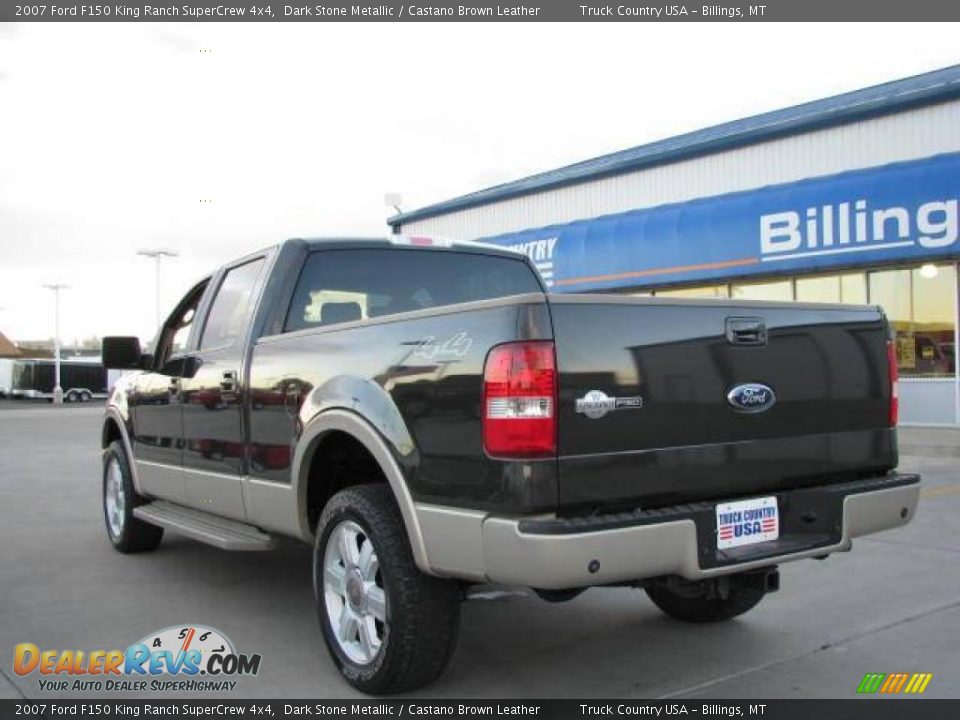 2007 Ford F150 King Ranch SuperCrew 4x4 Dark Stone Metallic / Castano Brown Leather Photo #7