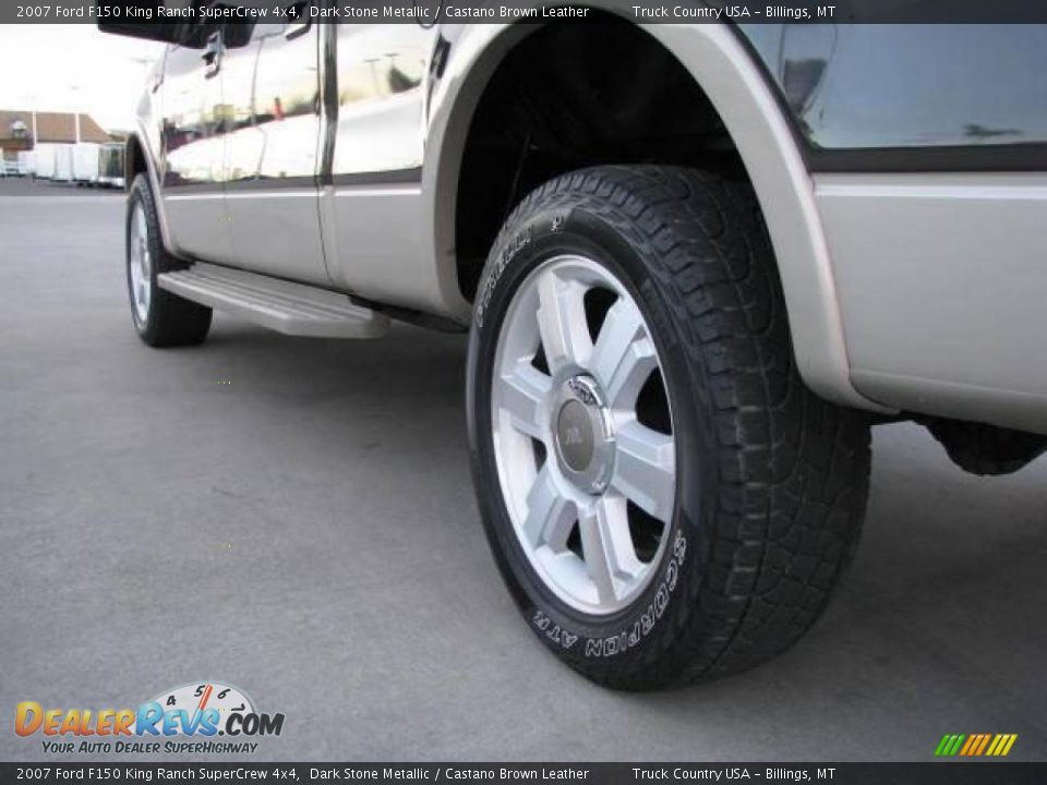 2007 Ford F150 King Ranch SuperCrew 4x4 Dark Stone Metallic / Castano Brown Leather Photo #8
