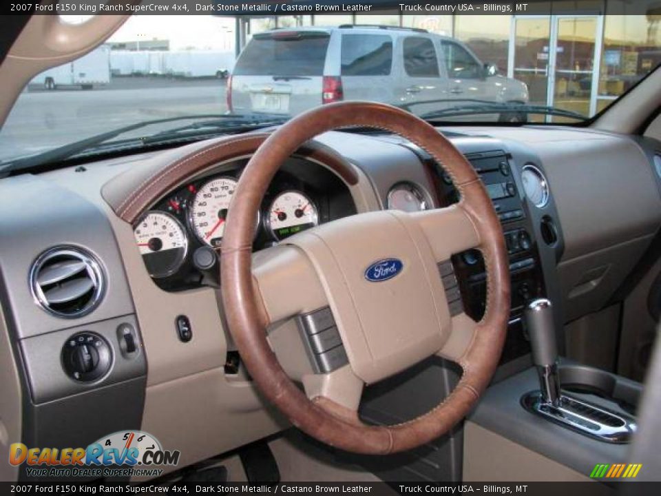 2007 Ford F150 King Ranch SuperCrew 4x4 Dark Stone Metallic / Castano Brown Leather Photo #14