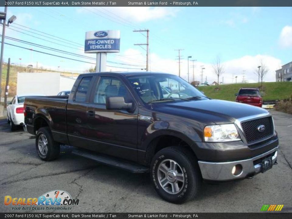 2007 Ford F150 XLT SuperCab 4x4 Dark Stone Metallic / Tan Photo #1