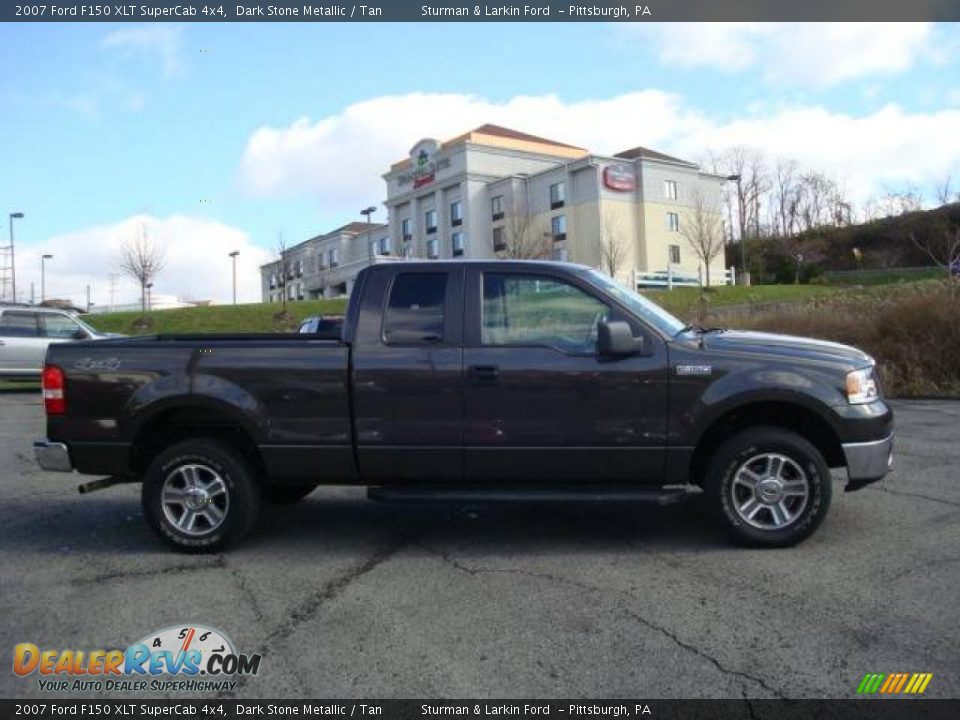 2007 Ford F150 XLT SuperCab 4x4 Dark Stone Metallic / Tan Photo #2