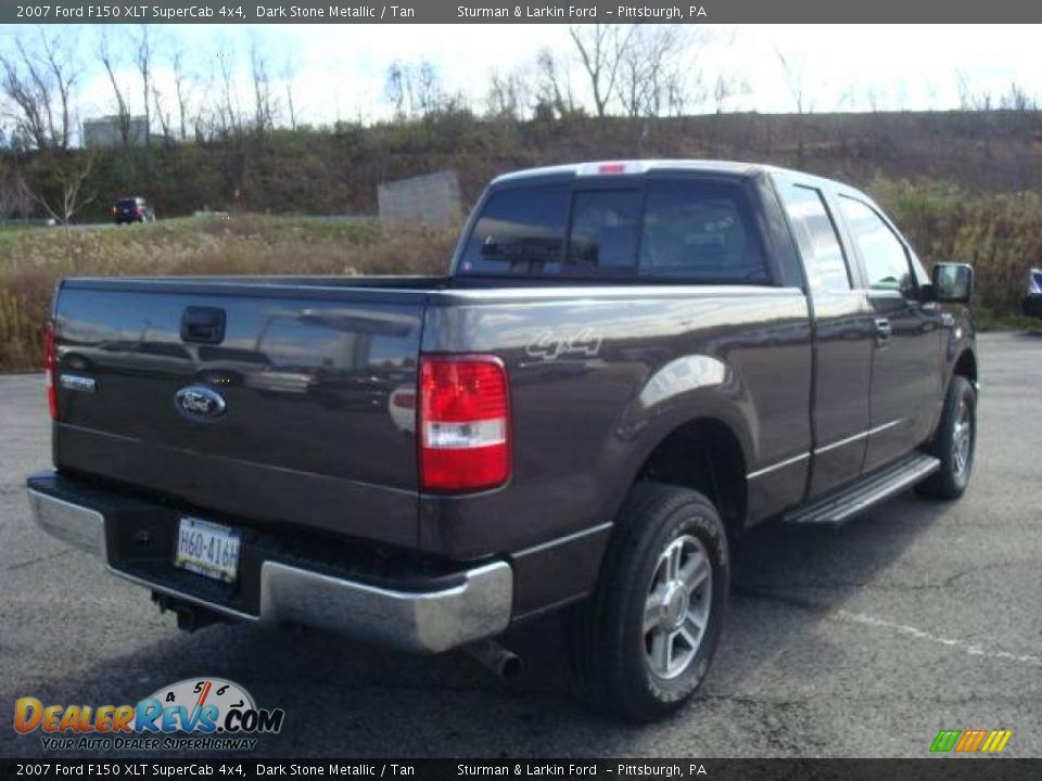 2007 Ford F150 XLT SuperCab 4x4 Dark Stone Metallic / Tan Photo #3
