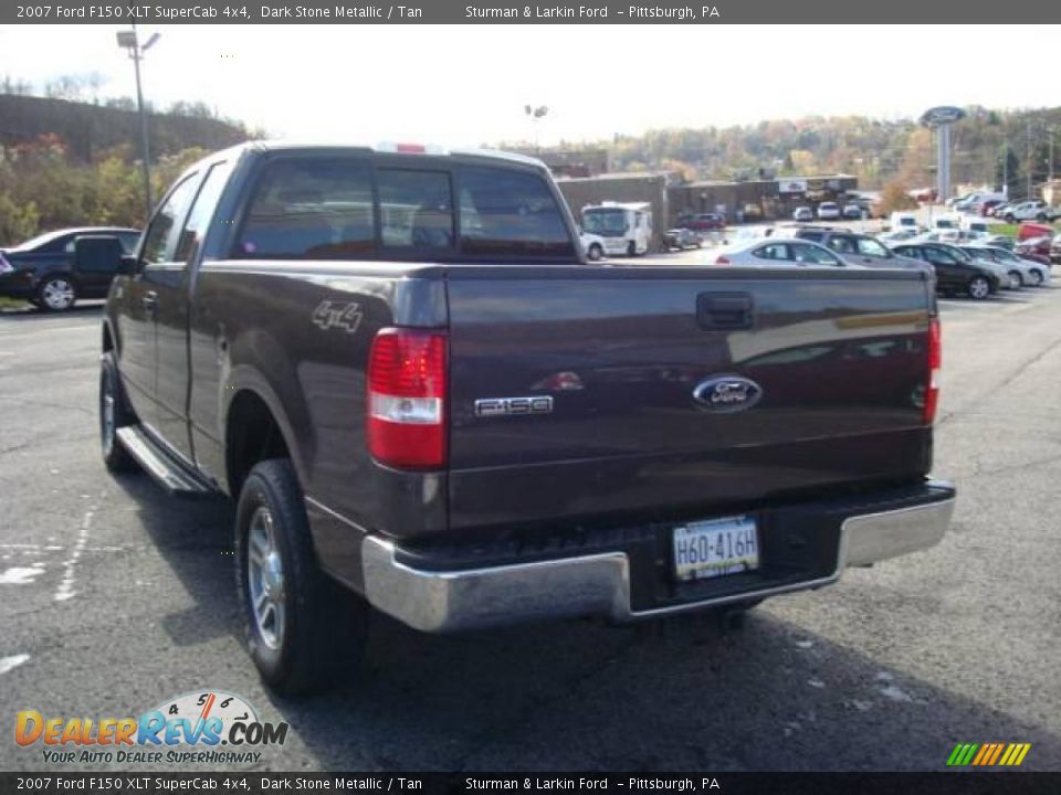2007 Ford F150 XLT SuperCab 4x4 Dark Stone Metallic / Tan Photo #5