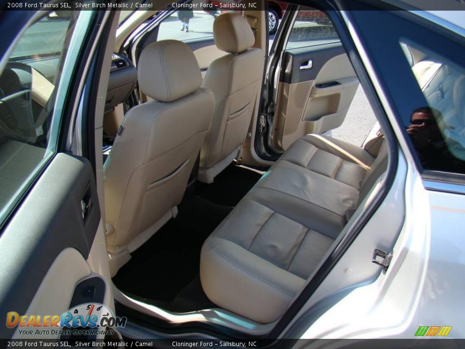 2008 Ford Taurus SEL Silver Birch Metallic / Camel Photo #9