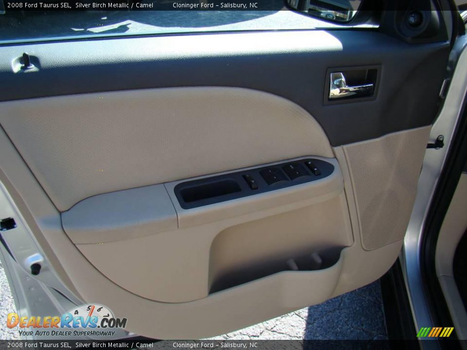 2008 Ford Taurus SEL Silver Birch Metallic / Camel Photo #15