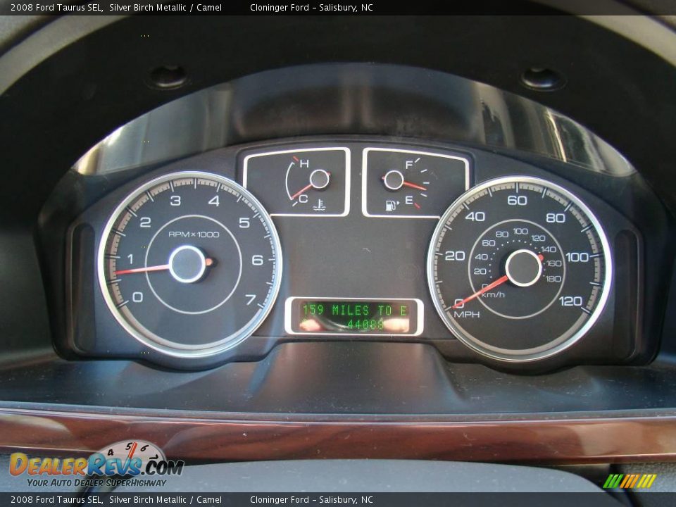 2008 Ford Taurus SEL Silver Birch Metallic / Camel Photo #17