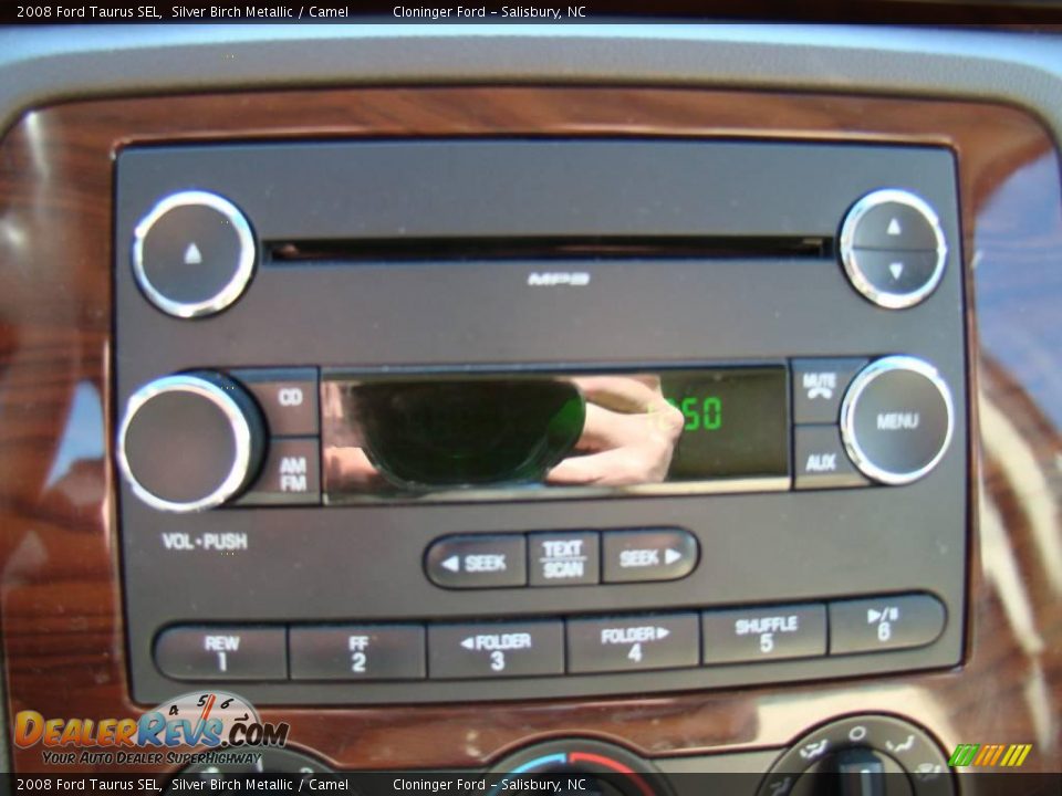2008 Ford Taurus SEL Silver Birch Metallic / Camel Photo #19