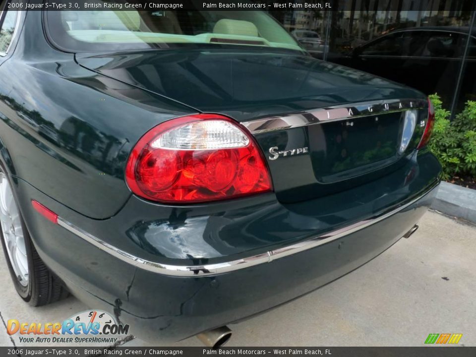 2006 Jaguar S-Type 3.0 British Racing Green / Champagne Photo #8