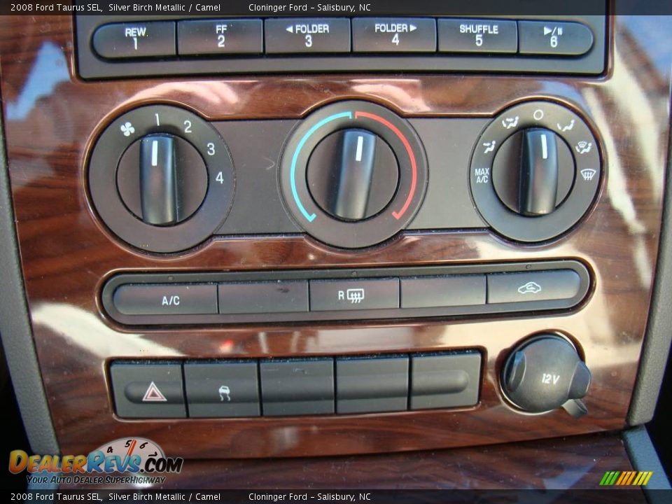 2008 Ford Taurus SEL Silver Birch Metallic / Camel Photo #20