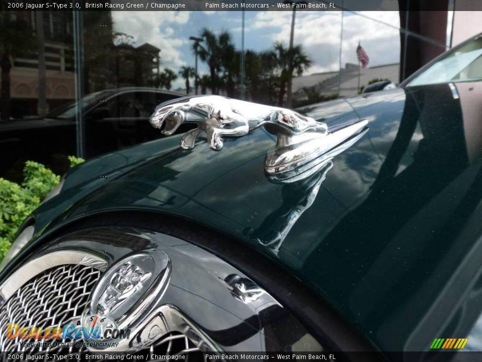 2006 Jaguar S-Type 3.0 British Racing Green / Champagne Photo #12