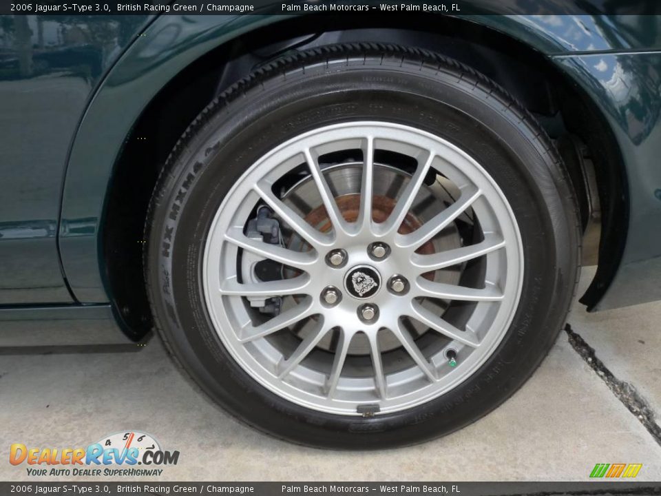 2006 Jaguar S-Type 3.0 British Racing Green / Champagne Photo #14