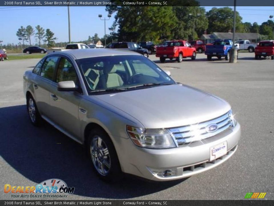 2008 Ford Taurus SEL Silver Birch Metallic / Medium Light Stone Photo #3